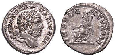 Caracalla, 198-217. Denario, Anni 210-213. Roma.