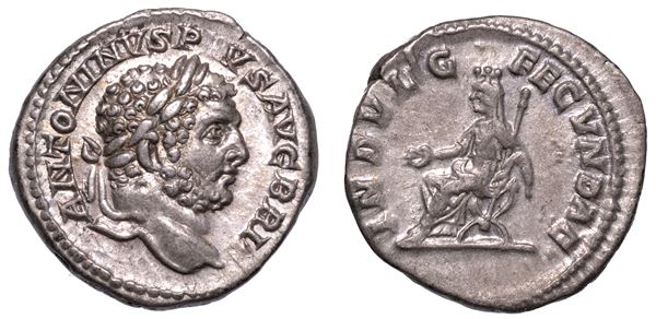 CARACALLA, 198-217. Denario, anni 210-213. Roma.