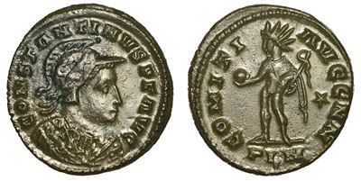 Costantino I, 307/310-337. Follis, Anni 310-312. Londinium, 310-312.
