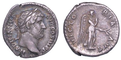 Adriano, 117-138. Denario, Anno 136. Roma.