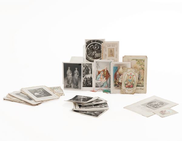 Lotto composto da immagini religiose