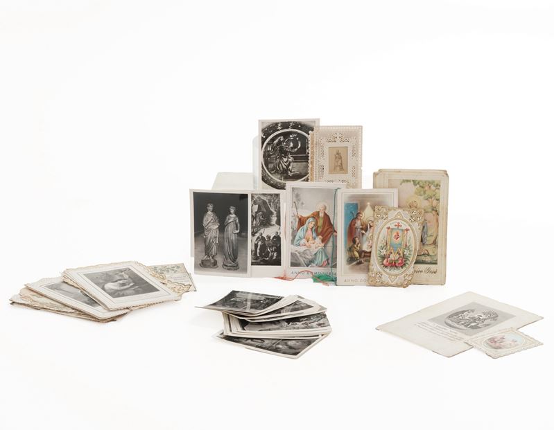 Lotto composto da immagini religiose  - Auction Antiquariato - Cambi Casa d'Aste