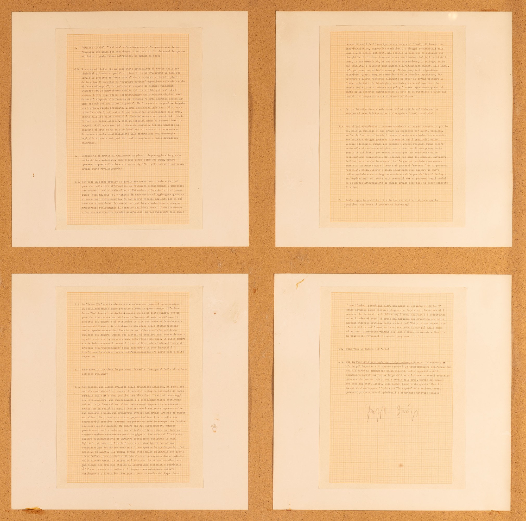 Joseph Beuys - Gaspäch - il Dialogo