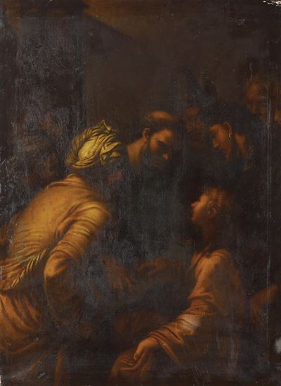Scuola del XVIII Secolo Miracolo di un Santo Francescano