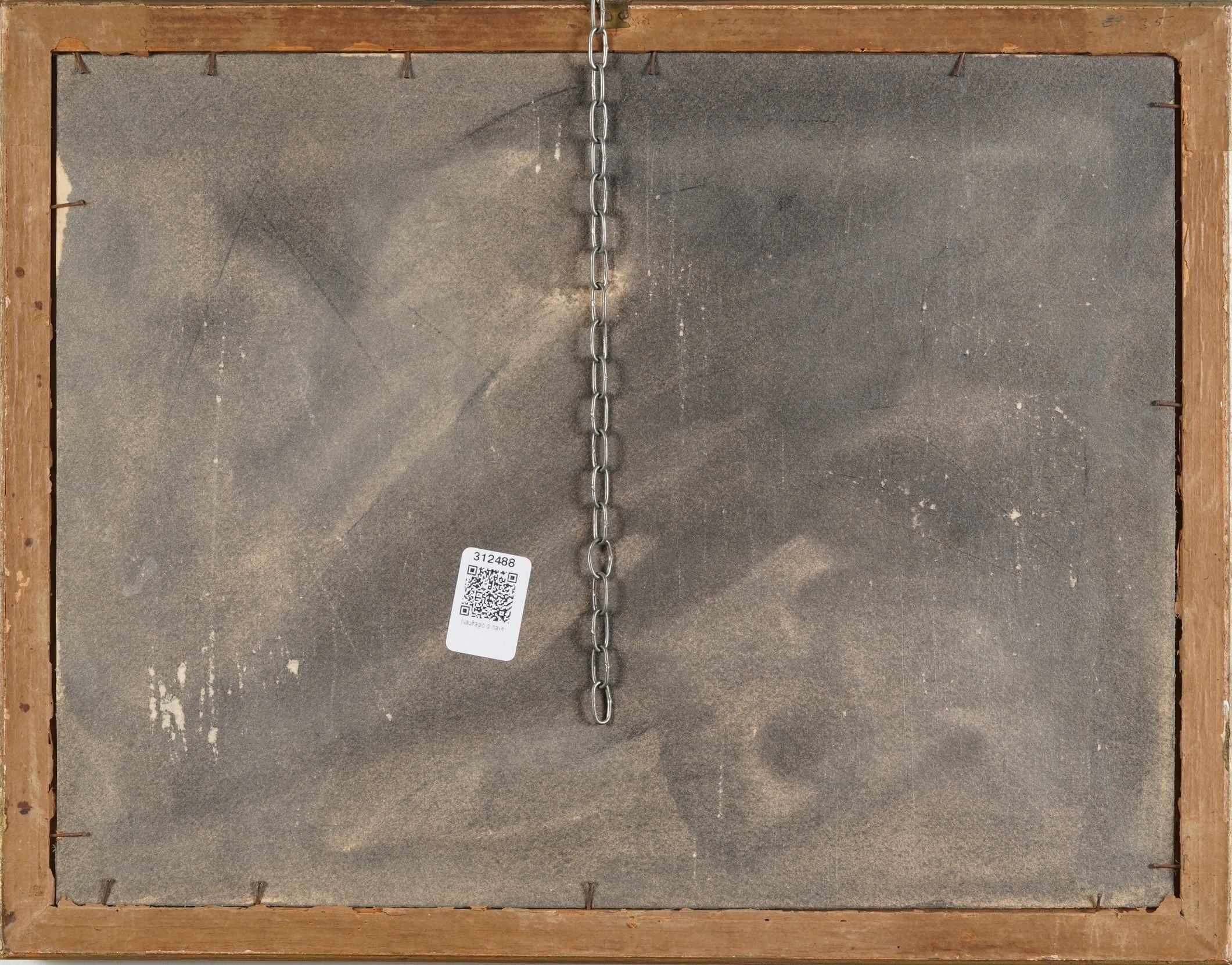 Ex voto, Naufragio di nave, legno dipinto, Italia XX secolo