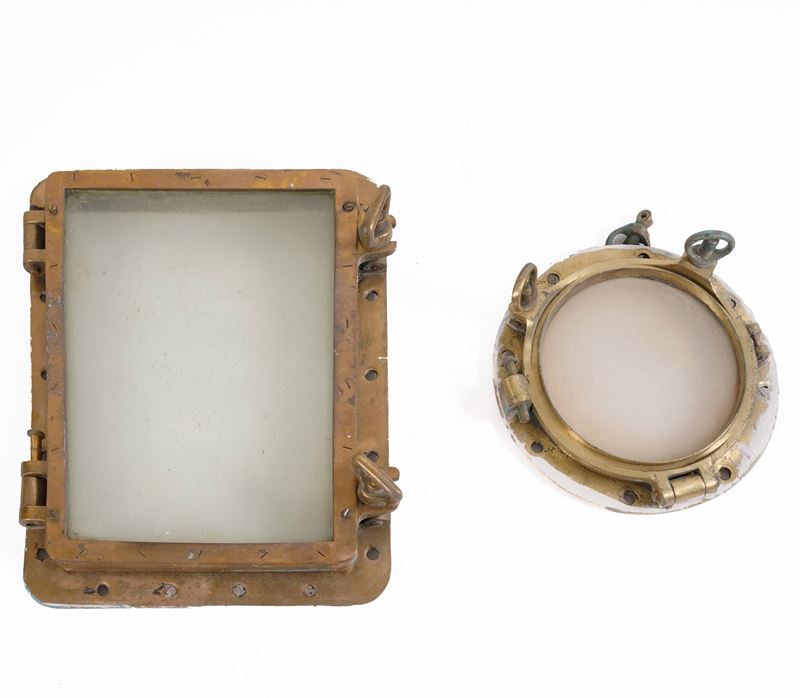 Oblò e finestra di bordo  - Asta Strumenti Scientifici e Arte Marinara - Cambi Casa d'Aste