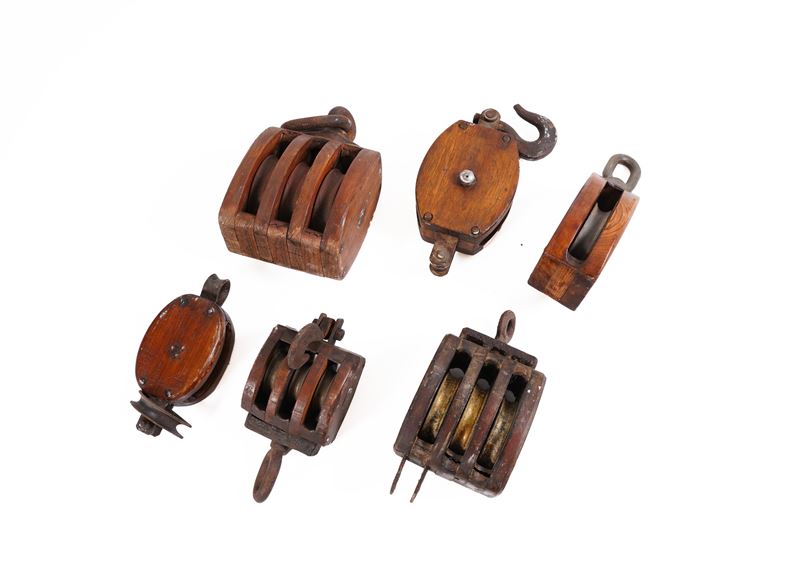 Lotto di sei bozzelli  - Auction Scientific Instruments and Maritime Art - Cambi Casa d'Aste