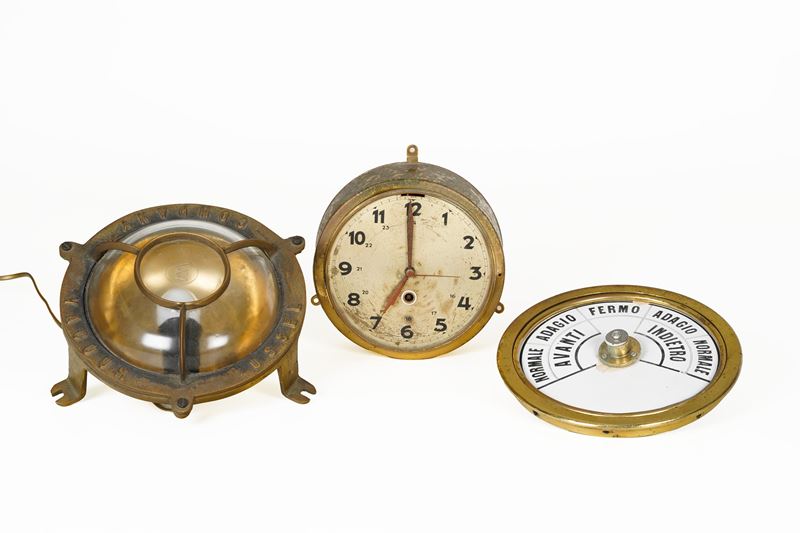 Orologio, applique e strumento di bordo  - Auction Scientific Instruments and Maritime Art - Cambi Casa d'Aste