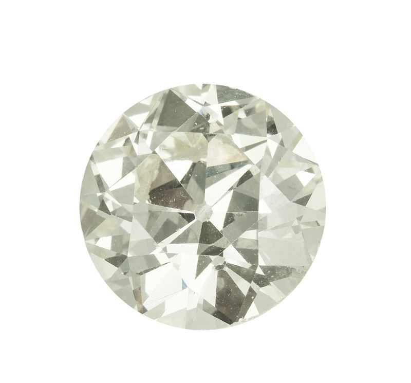 Old-cut diamond weighing 10.19 carats. Gemmological Report GEM LAB n. 004824  - Auction Fine Jewels - Cambi Casa d'Aste