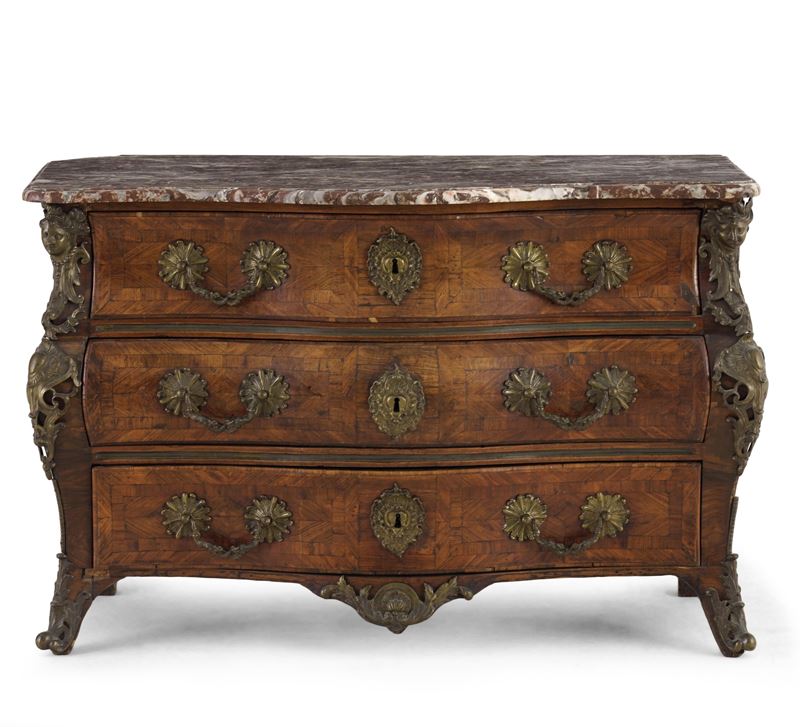 Commode lastronata. Francia XVIII secolo  - Asta Antiquariato - Cambi Casa d'Aste