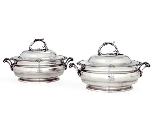 Coppia di terrine. Francia, XX secolo