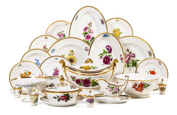 Servizio da tavola Parigi, Manifattura Denuelle, 1819-1852   