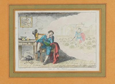 Bartolomeo Pinelli il Sogno di Meo Patacca"roma, 1822" Inciso in Basso a Destra