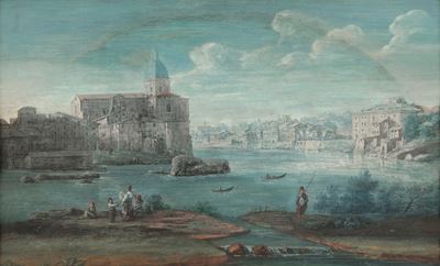 Veduta del Tevere a San Giovanni dei Fiorentini