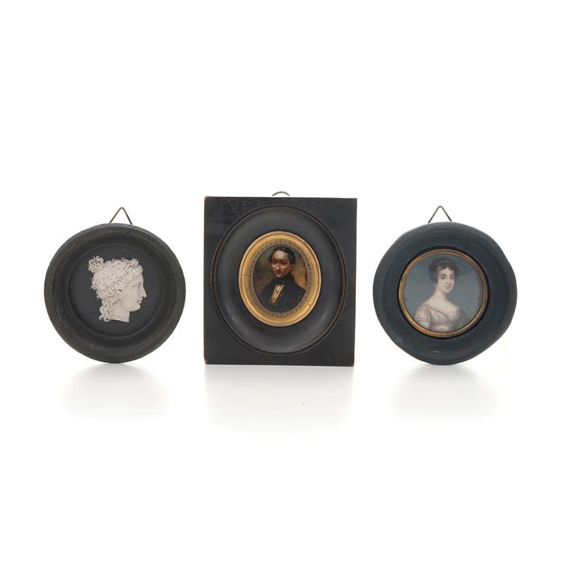 Benedetto Pistrucci : Tre miniature diverse  - Asta Antiquariato - Cambi Casa d'Aste