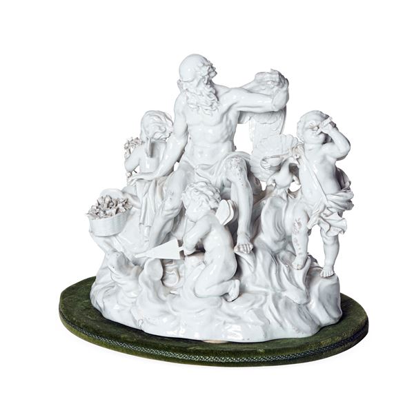 Gruppo allegorico dell’Aria Meissen, periodo Marcolini, 1780 circa Modello di Michel Victor Acier, 1777 