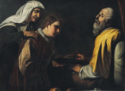 Giacobbe e Rebecca Ingannano Isacco