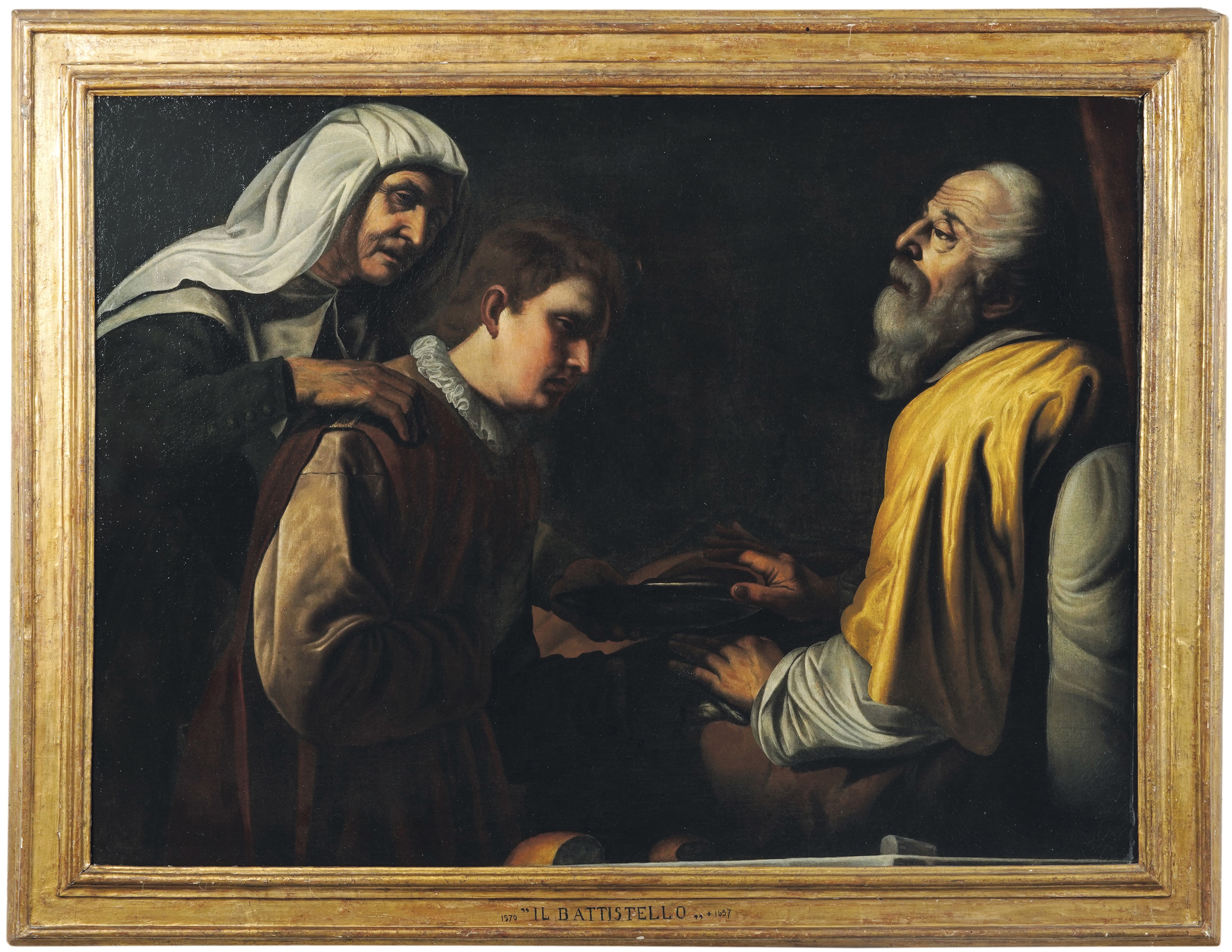 Giovanni Battista Caracciolo Detto Battistello - Giacobbe e Rebecca Ingannano Isacco