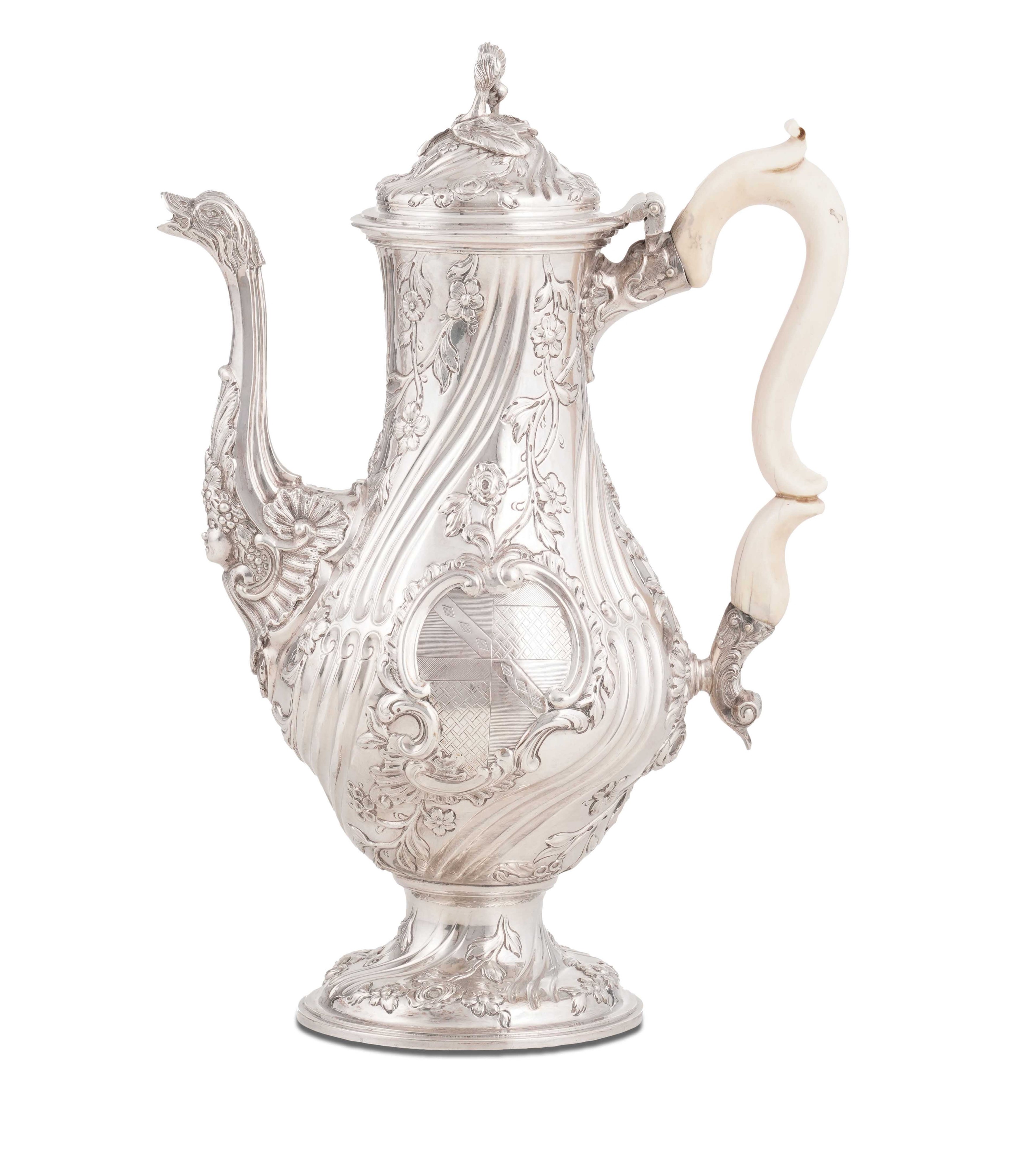Caffettiera. Argentiere Daniel Smith e Robert Sharp, Londra, 1764