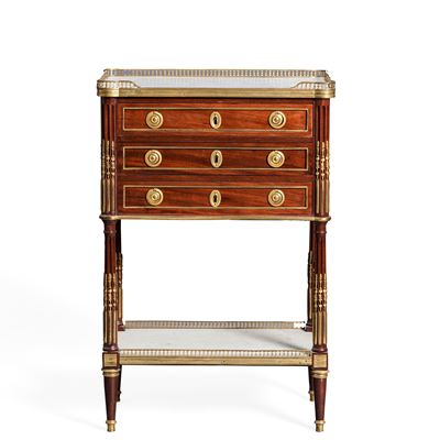 Tavolino Chiffonier Luigi XVI. Francia, Seconda Metà XVIII Secolo