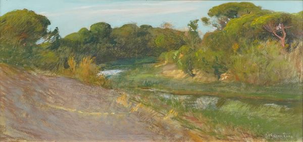 La foce del Canale di Castel Fusano