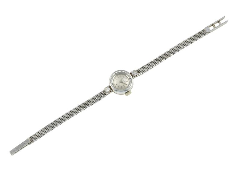 Gold and diamond lady's watch. Signed Longines. The movement has not been tested for the accuracy of time and may need a service at the buyer's expense  - Auction Jewels - Cambi Casa d'Aste