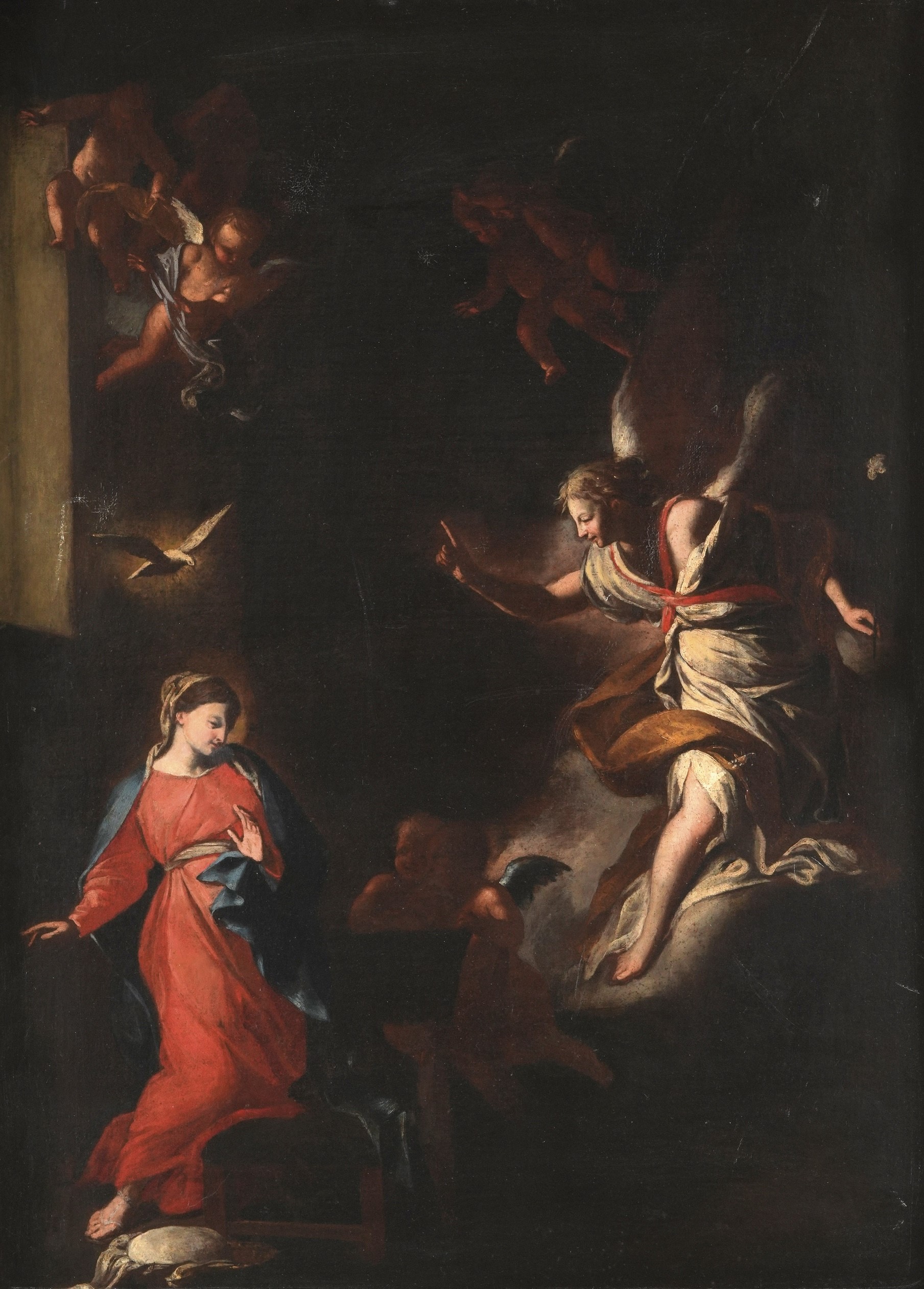 Scuola Romana del XVII Secolo Annunciazione