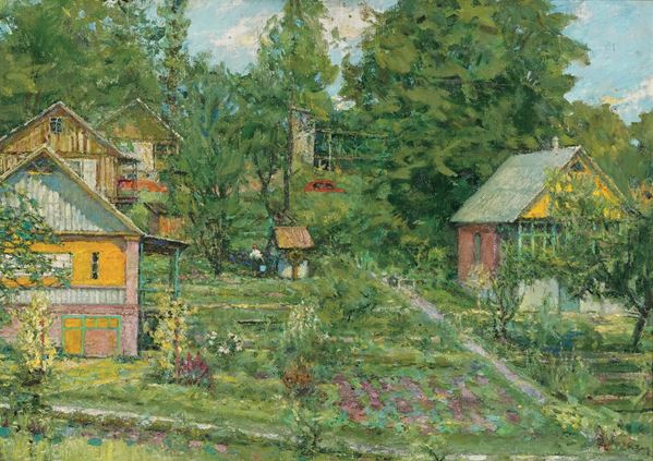 C. Zaruba Paesaggio con case