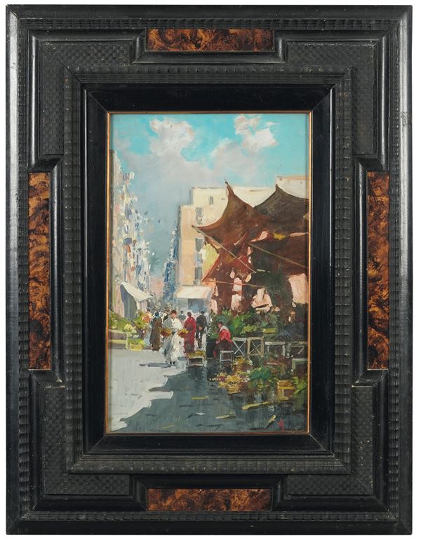 Pittore del XIX-XX secolo Mercato