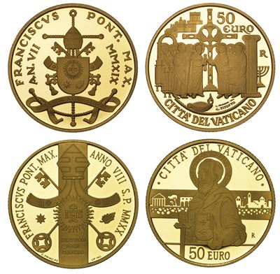 Vaticano. Francesco, dal 2013. Lotto di Due Monete.