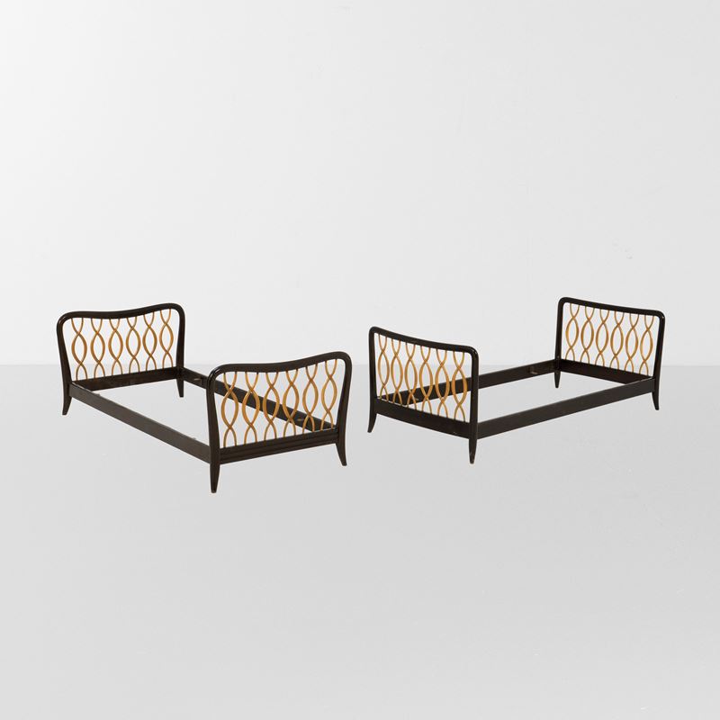 Paolo Buffa : Due letti singoli  - Auction Design Lab - Cambi Casa d'Aste