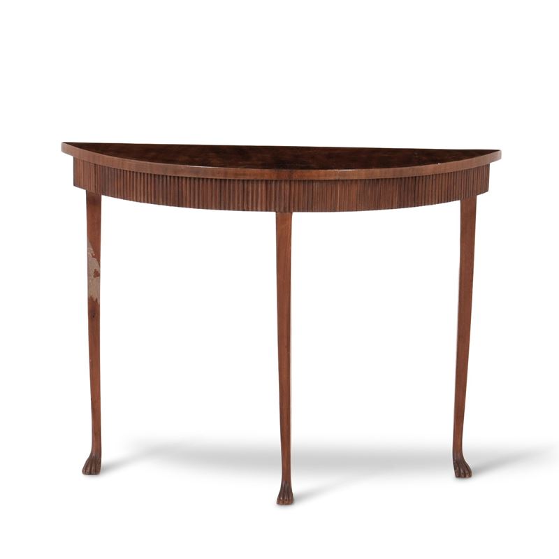 Consolle lastronata ed intagliata. XIX secolo  - Asta Antiquariato - Cambi Casa d'Aste