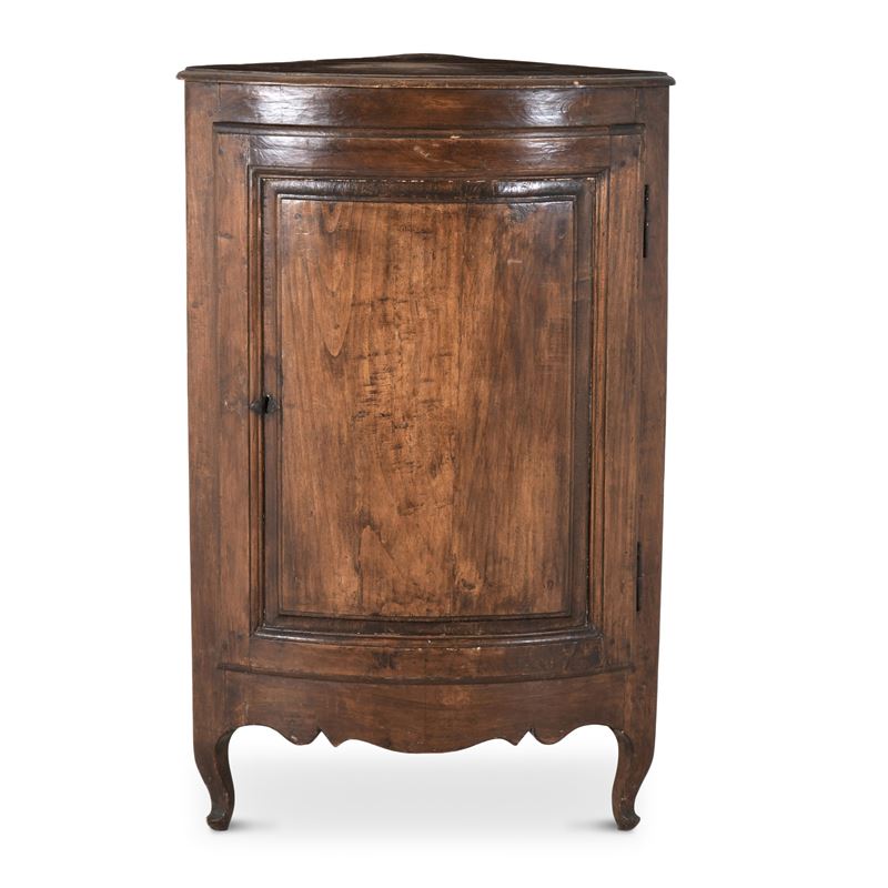 Angoliera in noce ad un'anta. XIX secolo  - Auction Antique - Cambi Casa d'Aste