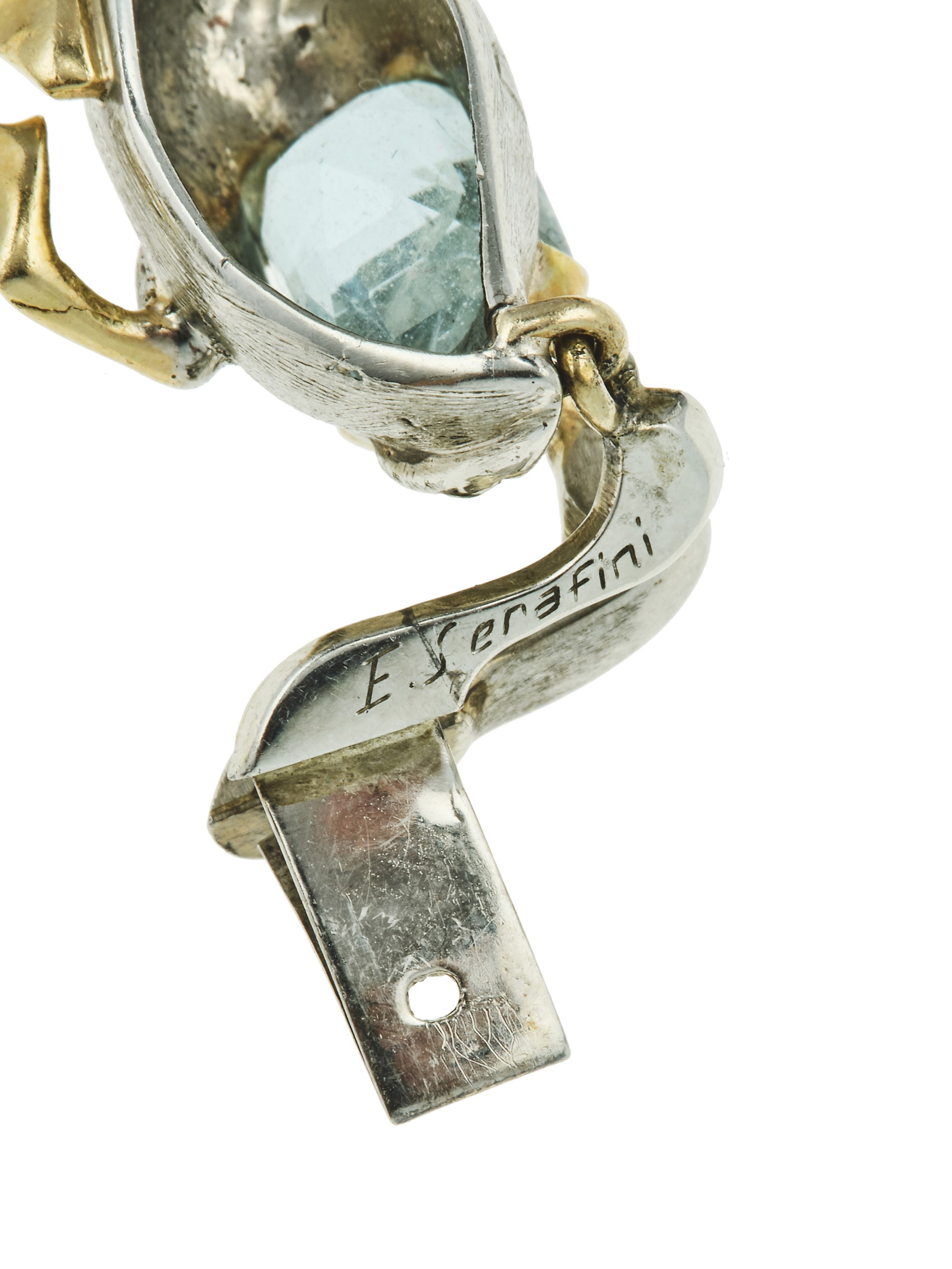 Enrico Serafini. Demi-parure “papere” Composta da Girocollo ed Orecchini con Gem-set