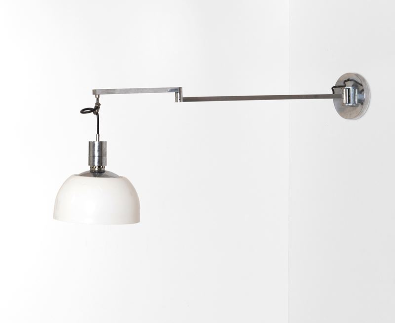 Franco Albini, Franca Helg, Marco Albini e Antonio Piva : Lampada a parete orientabile ed estensibile  - Auction Design LAB - Cambi Casa d'Aste