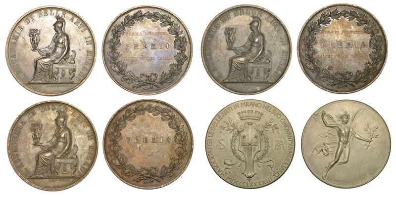MILANO. Lotto di quattro medaglie.  - Auction Numismatics - Cambi Casa d'Aste