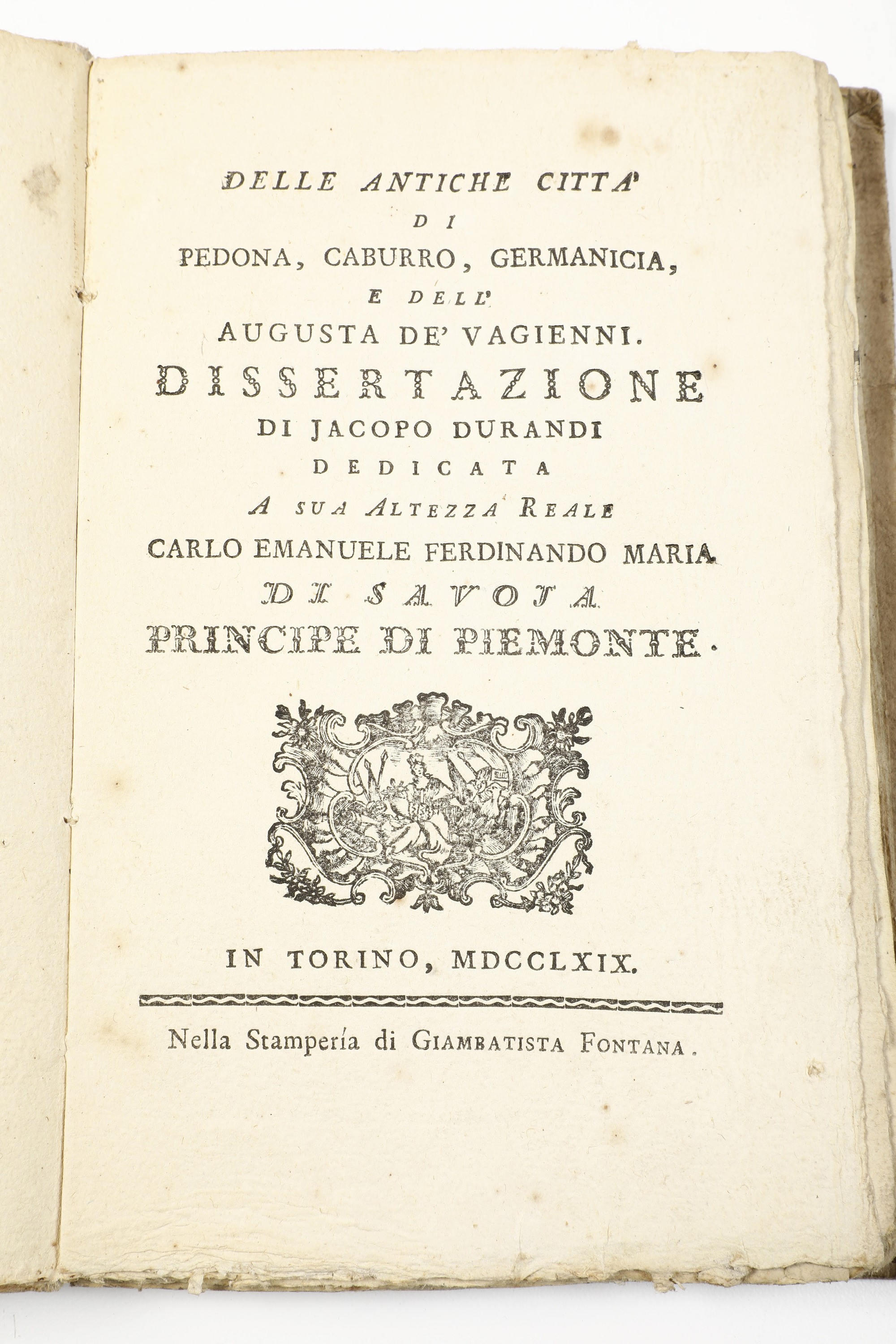 Jacopo Durandi Lotto di Sei Opere