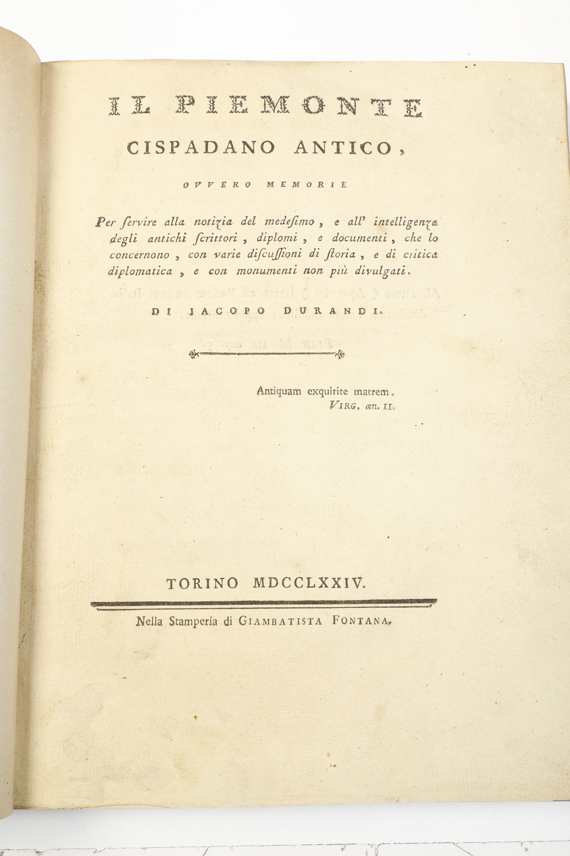 Jacopo Durandi Lotto di Sei Opere