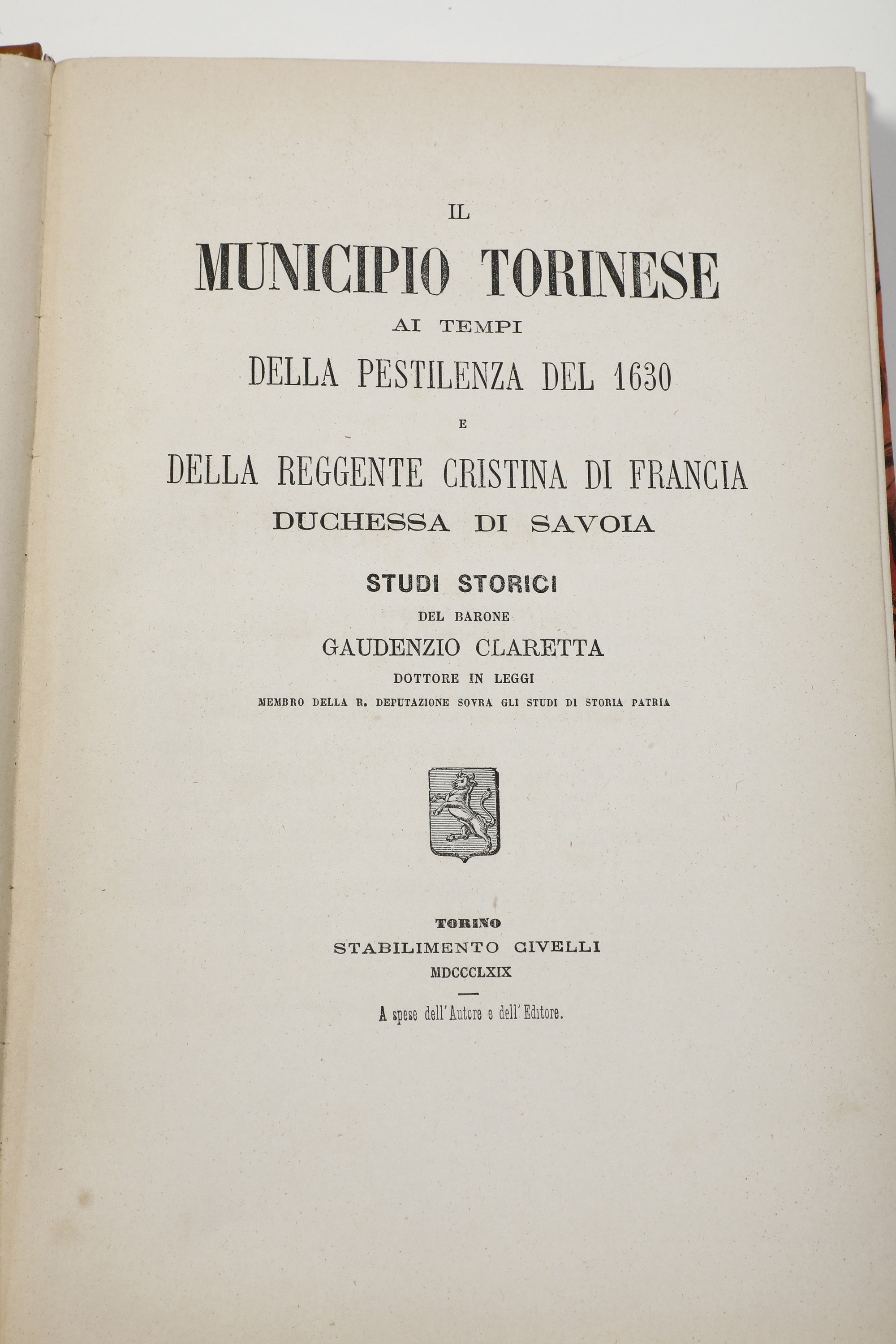 Autori Vari Lotto di Storia del Piemonte Savoia