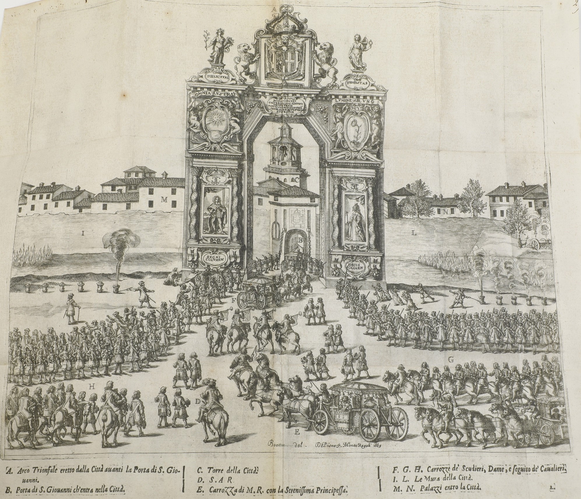 Truchi Giò Battista (1617-1698) - Panealbo Giovanni Relatione della Solenne Entrata Fatta nella C...