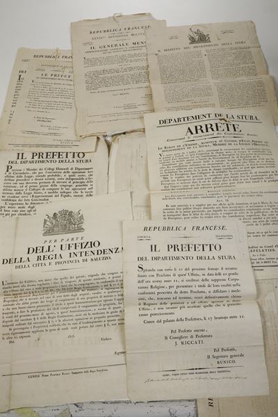 Lotto di Editti Napoleonici 67 Manifesti