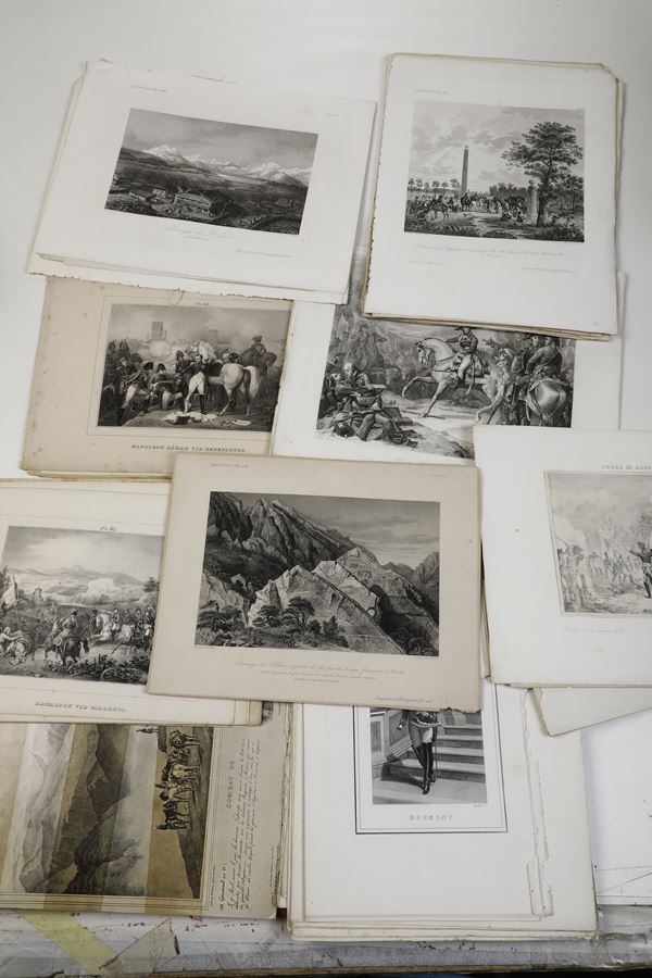 Napoleone Lotto di 135 tavole di soggetto Napoleonico Varie edizioni, XIX-XX secolo