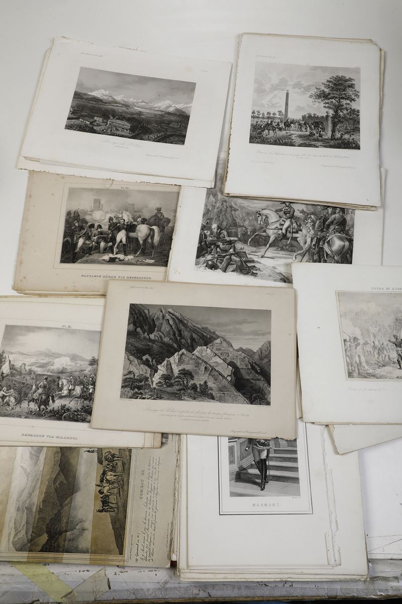 Napoleone Lotto di 135 tavole di soggetto Napoleonico Varie edizioni, XIX-XX secolo  - Auction Prints - Cambi Casa d'Aste