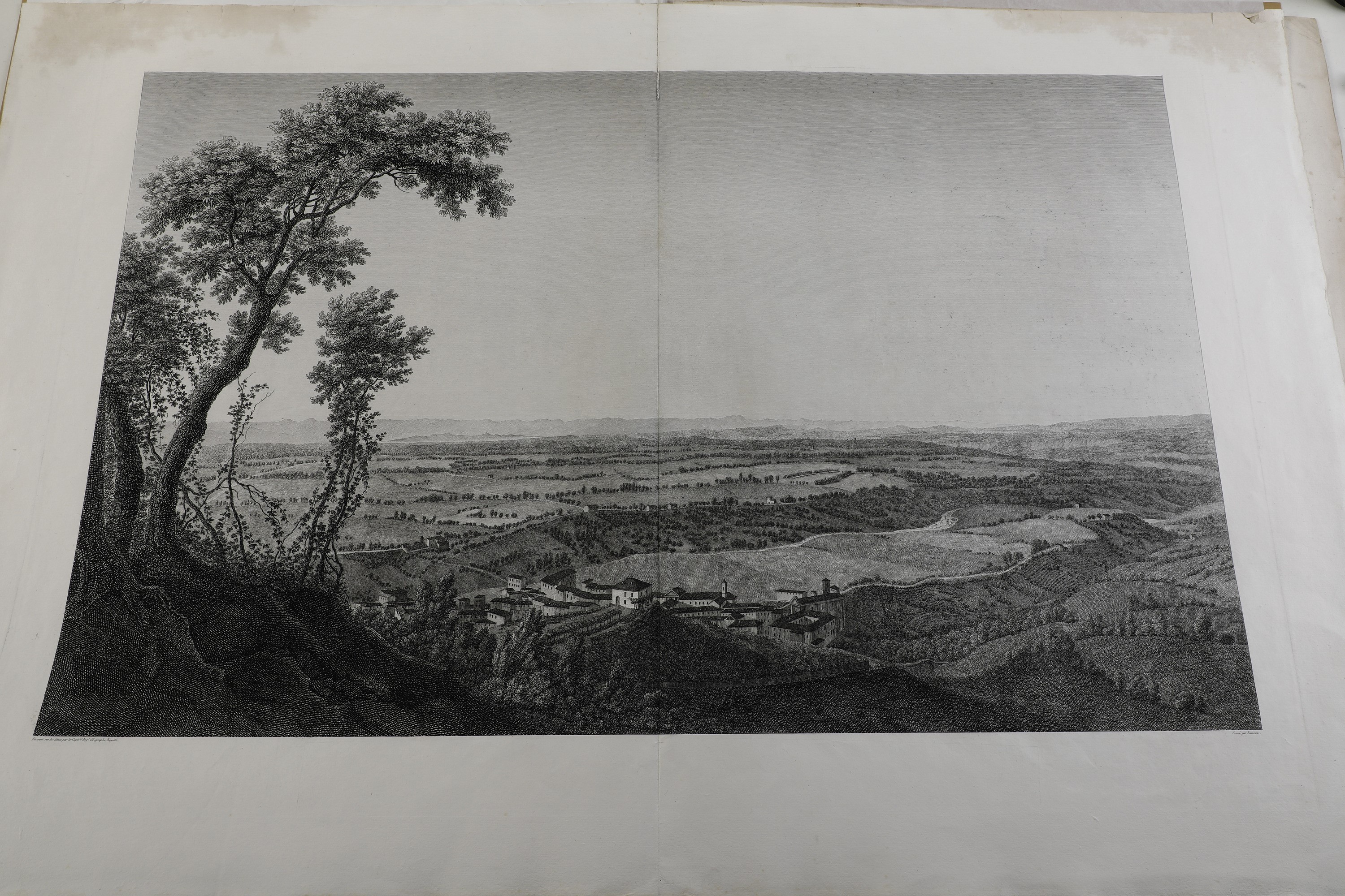 Giuseppe Pietro Bagetti Quattro Vedute di Località Piemontesi, 1796. la Raccolta di Incisioni, Di...
