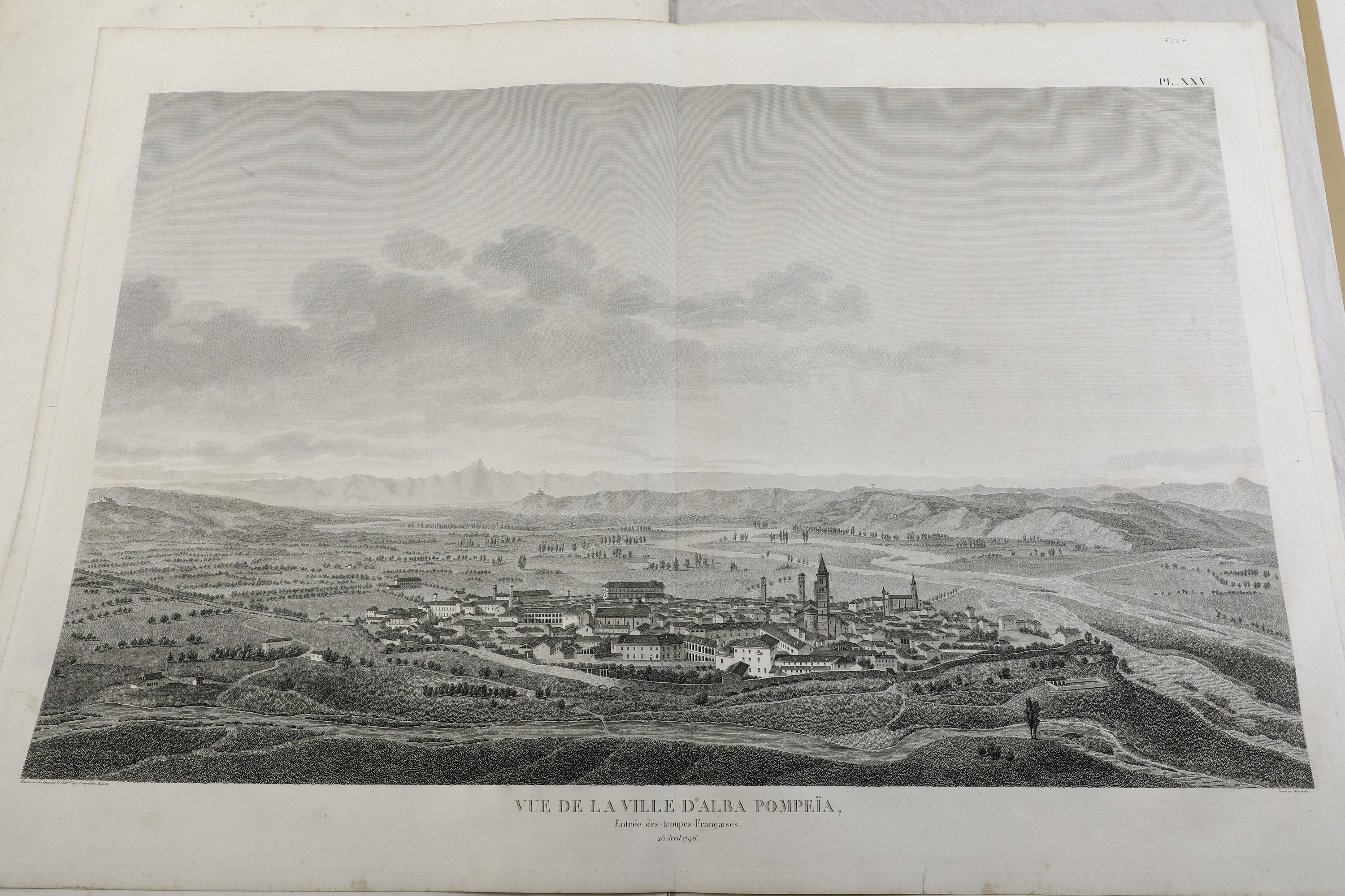 Giuseppe Pietro Bagetti Quattro Vedute di Località Piemontesi, 1796. la Raccolta di Incisioni, Di...