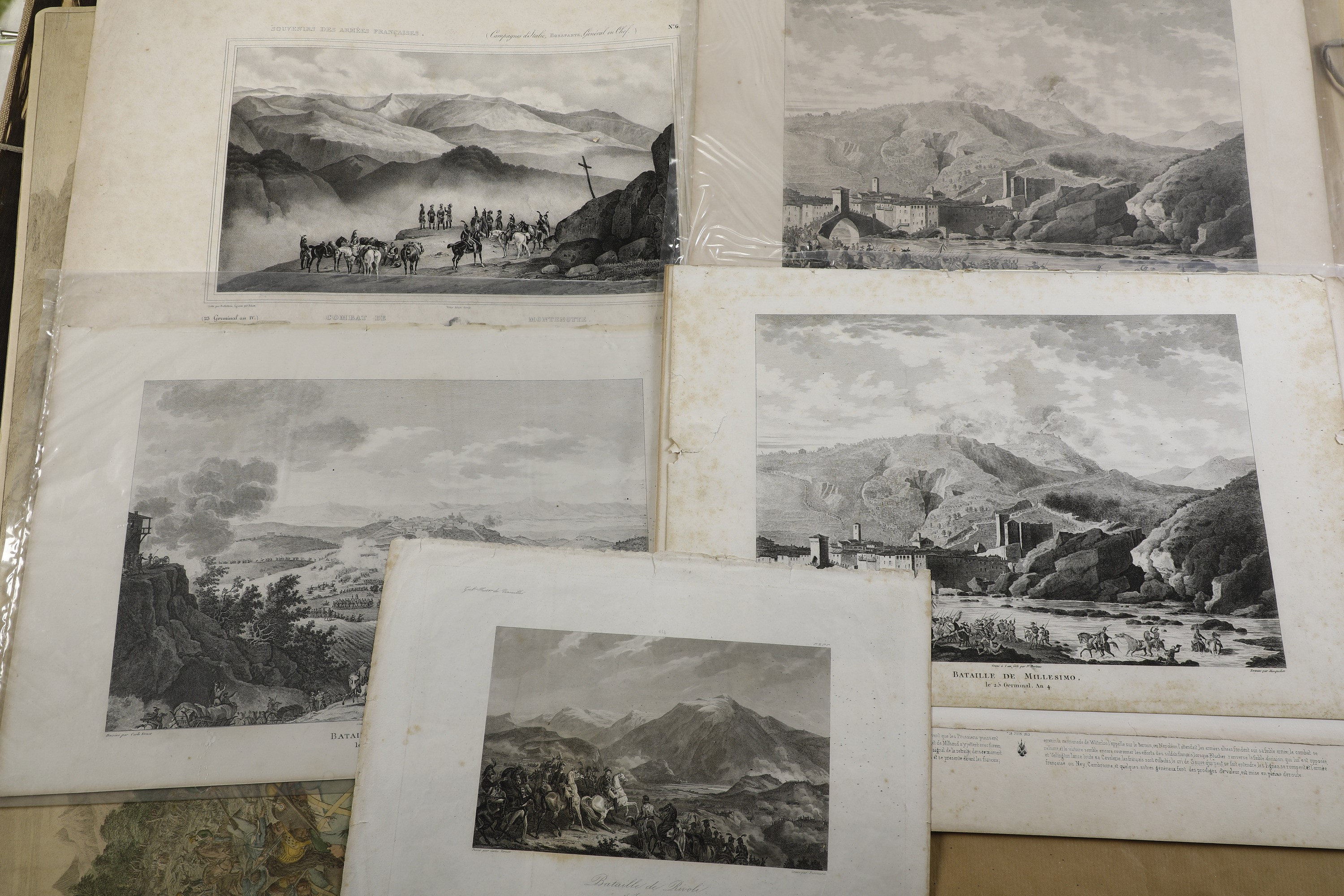 Aa.vv. Raccolta di 88 Stampe Napoleoniche, Inclusa L'"histoire De Napoléon. Suite De Sujets Compo...