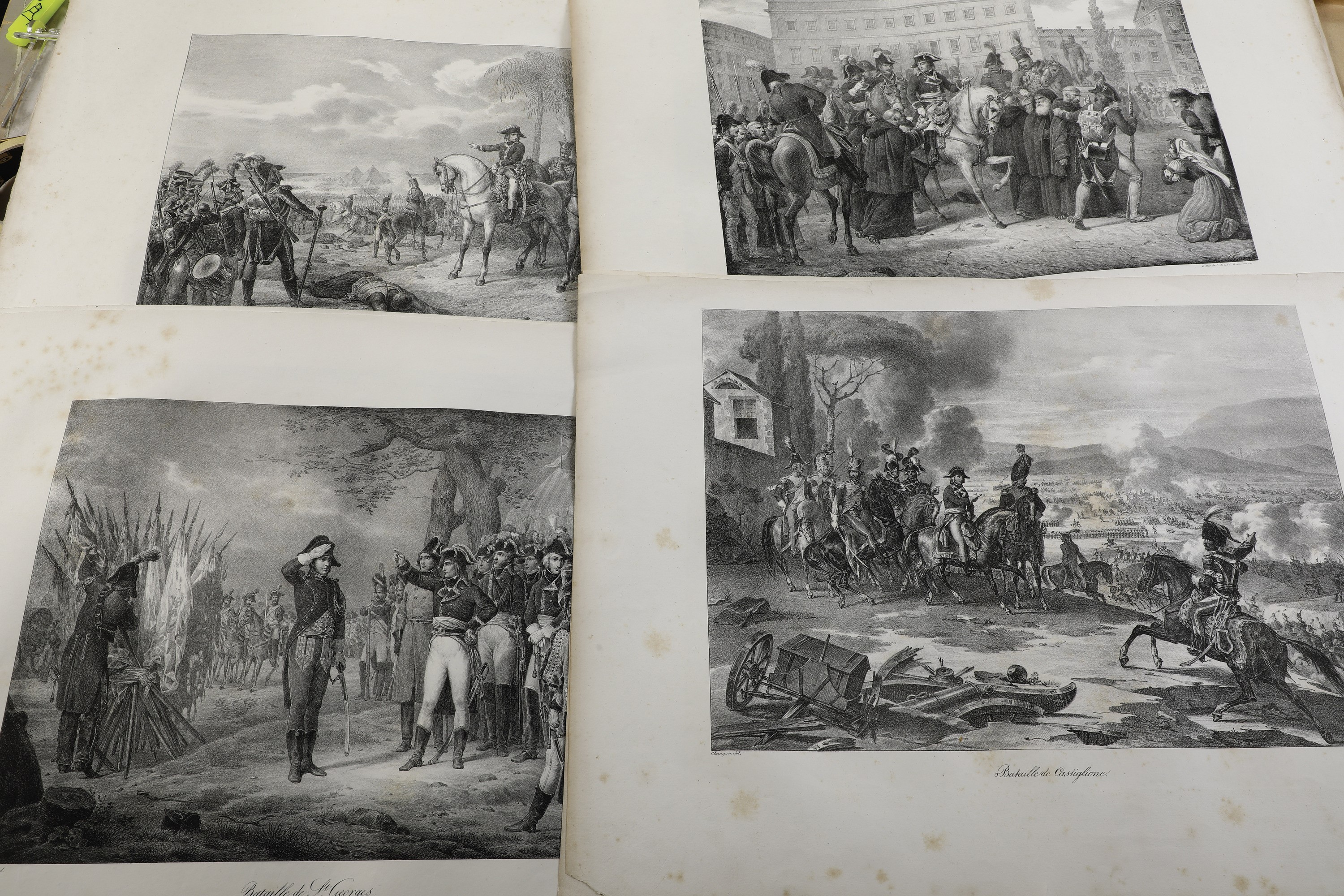 Aa.vv. Raccolta di 88 Stampe Napoleoniche, Inclusa L'"histoire De Napoléon. Suite De Sujets Compo...