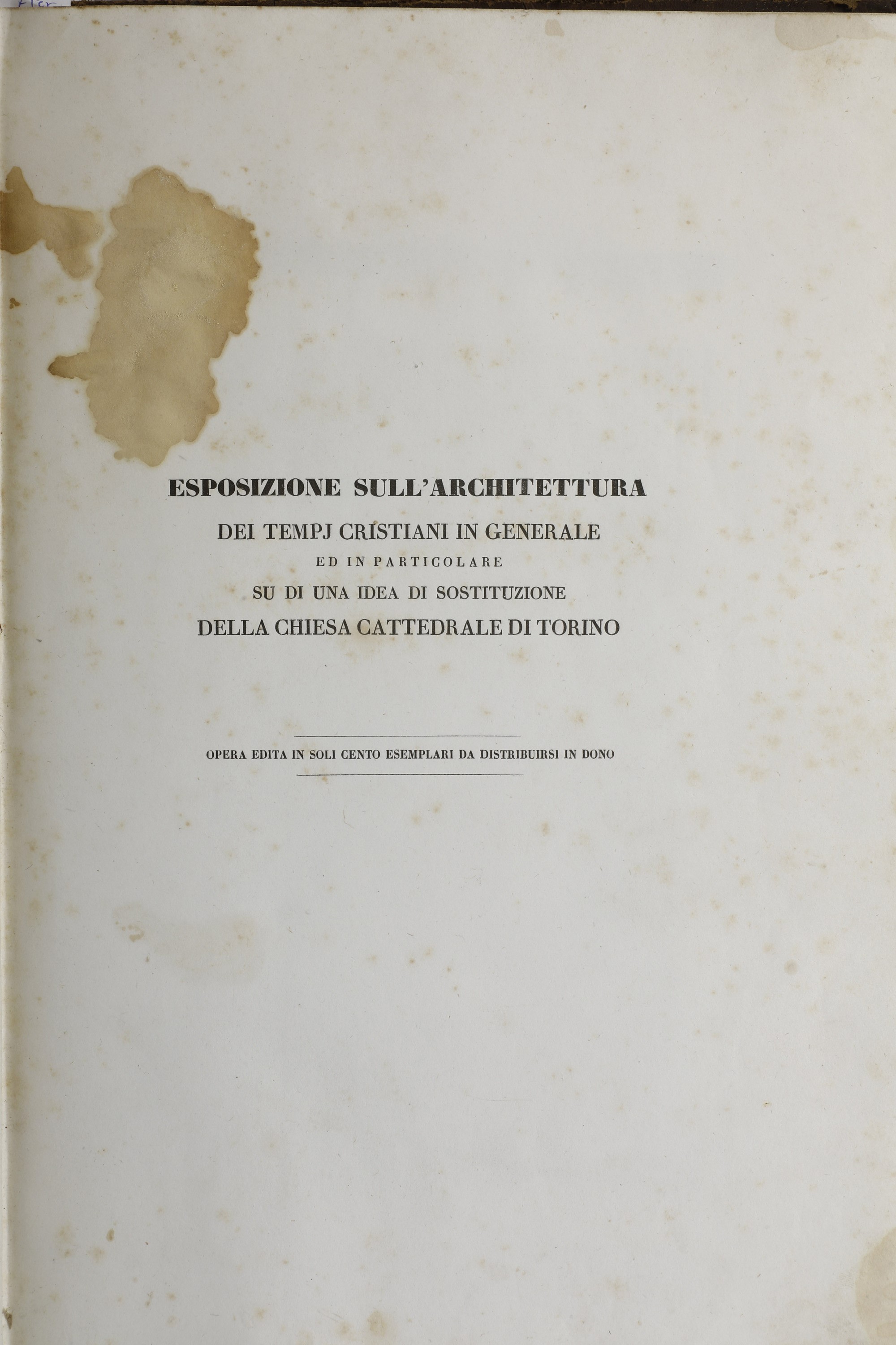 Canina, Luigi, Ricerche sull’architettura più propria dei tempj cristiani, Roma, 1843