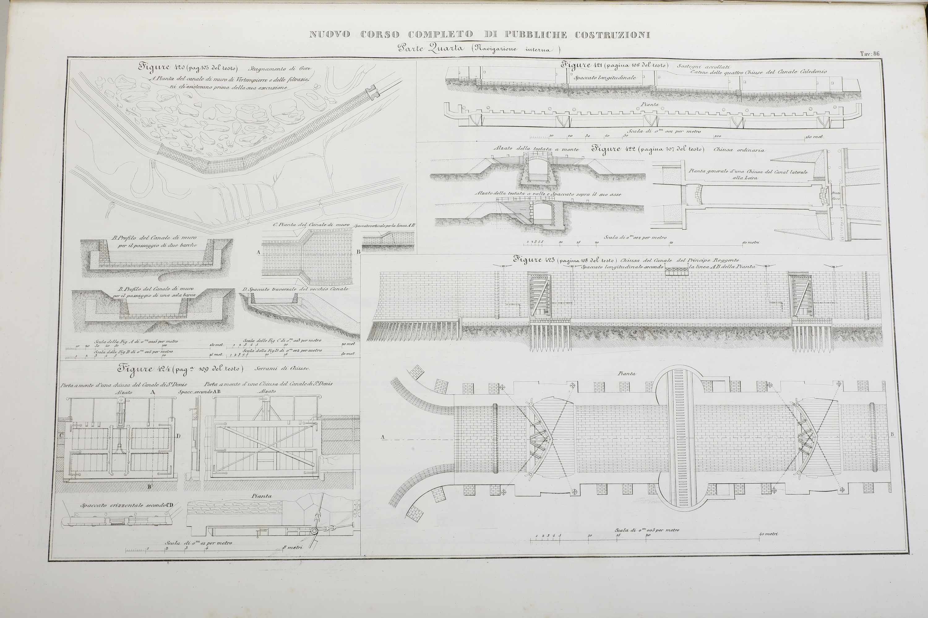 Mattia Giuseppe Sganzin Nuovo Corso Completo di Pubbliche Costruzionivenezia, Antonelli, 1847