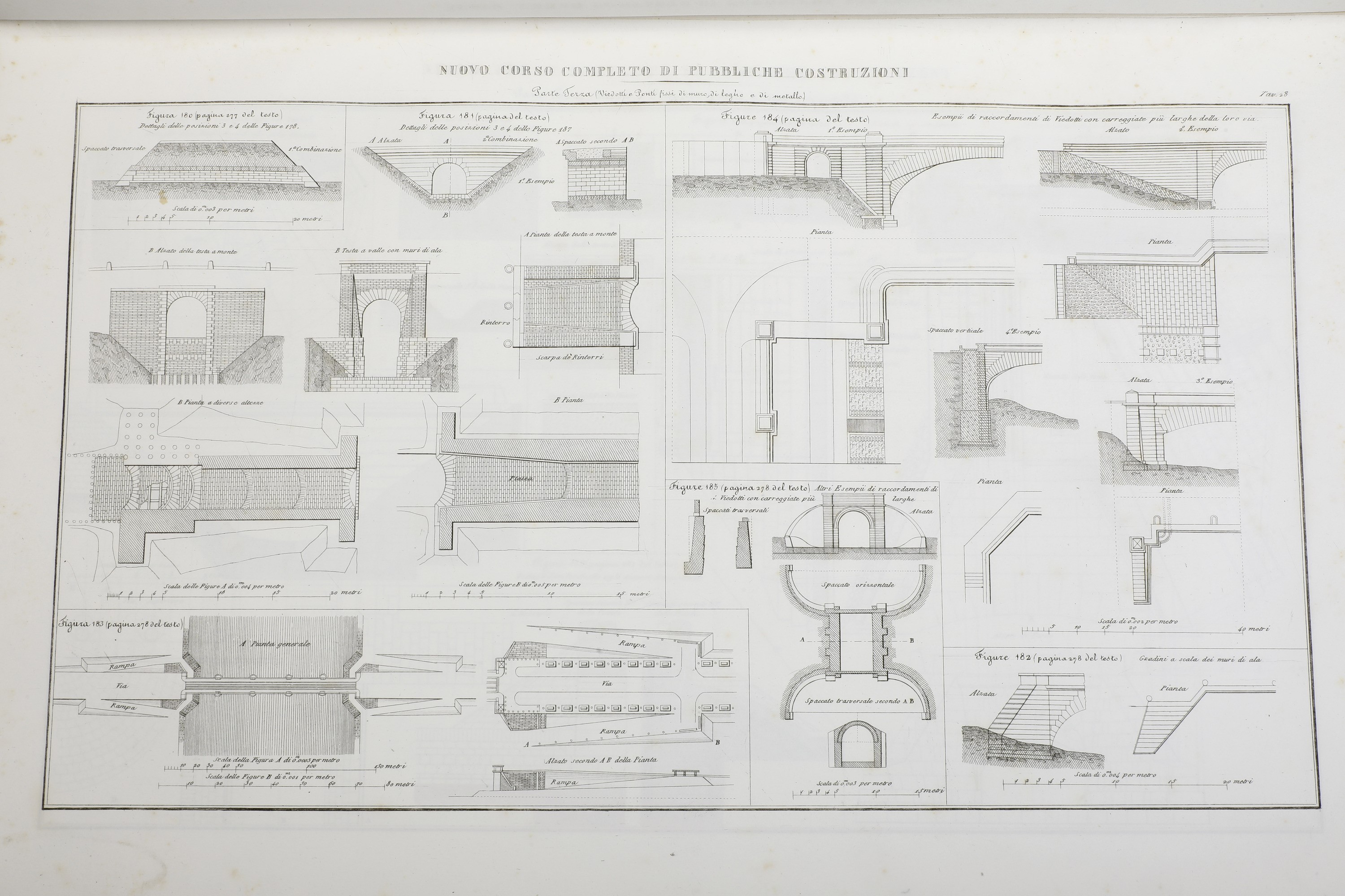 Mattia Giuseppe Sganzin Nuovo Corso Completo di Pubbliche Costruzionivenezia, Antonelli, 1847